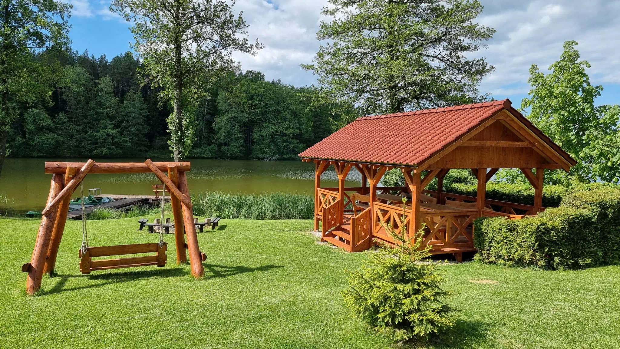 A house right by Lake Czarna Kuta.